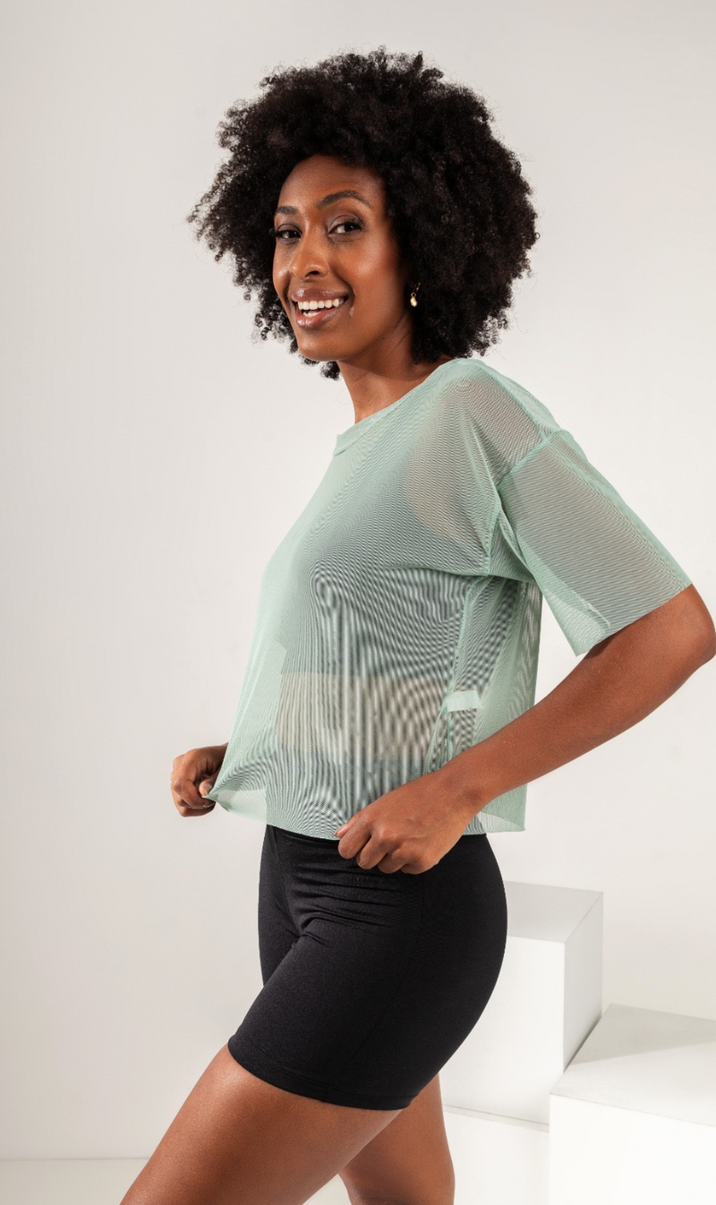 Tule Cropped Green