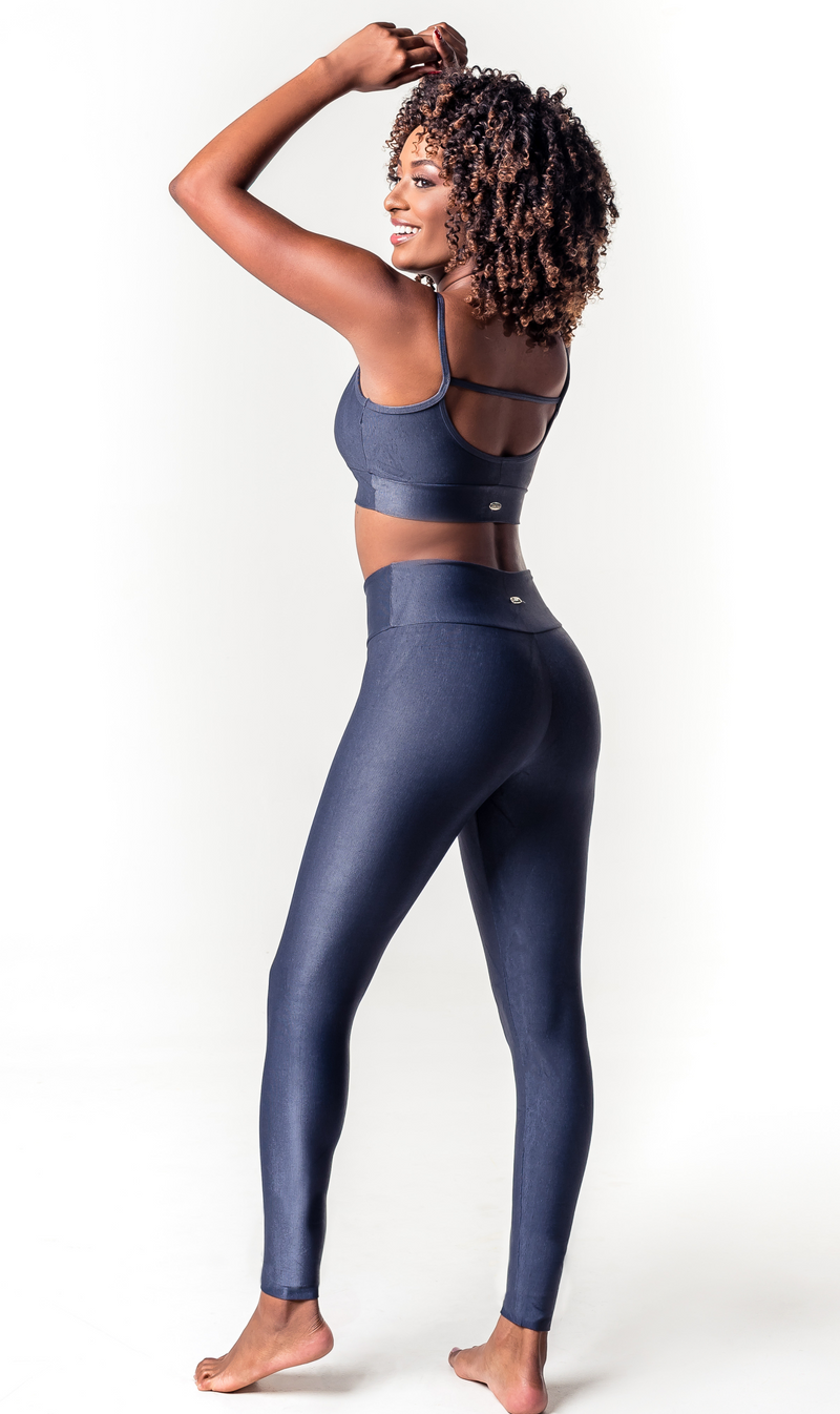 SET Legging + Sport Bra Essence Comfy Gray