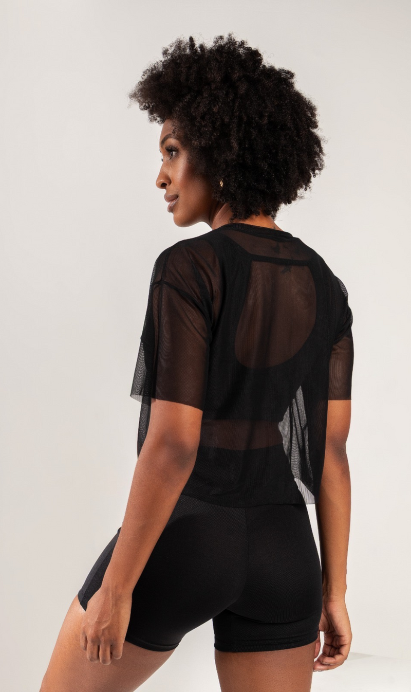 Tule Cropped Black