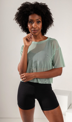 Tule Cropped Green