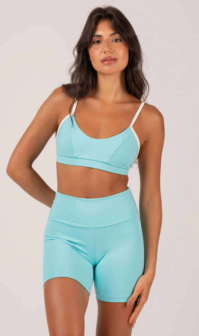 SET Gabi Short + Sport Bra Blue