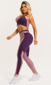Set Dopamine Simetry Purple Legging + Top