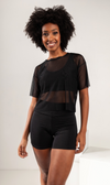 Tule Cropped Black